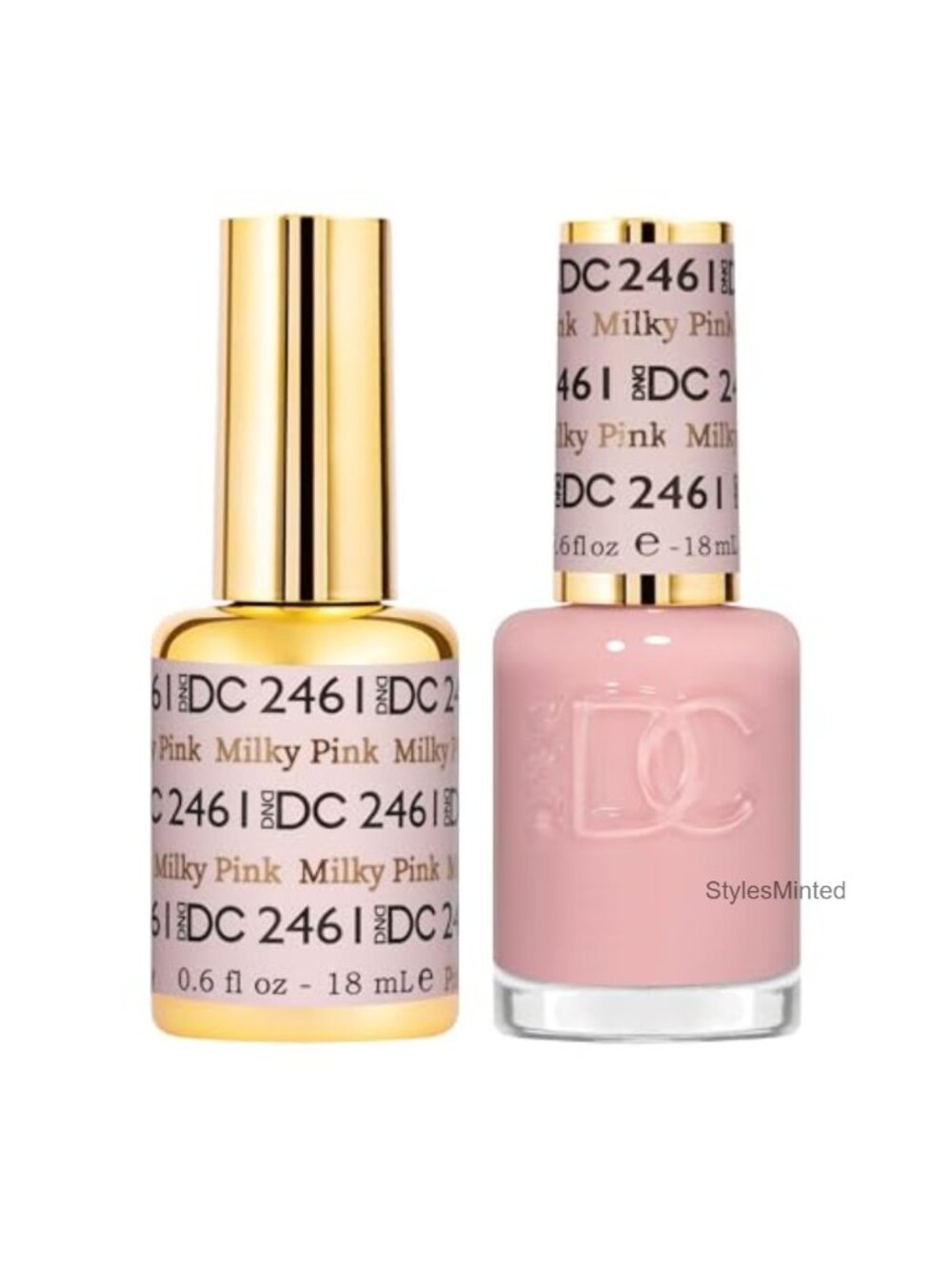 Gel Nail Polish Duo Sheer Milky Pink 15ml Lacquer & Gel Manicure Pedicure Set
